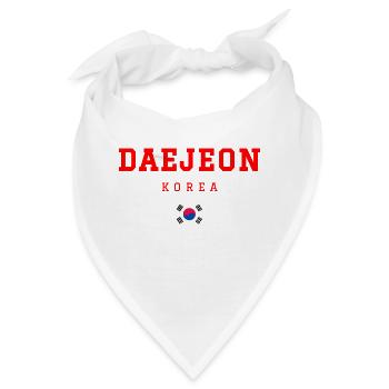 Daejeon Korea - Bandana - Weiß - Vorne