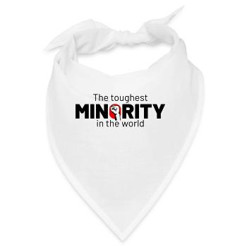 the toughest minority fist - Bandana - Weiß - Vorne