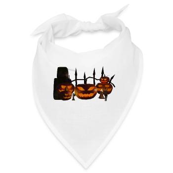 Halloween - Bandana - Weiß - Vorne