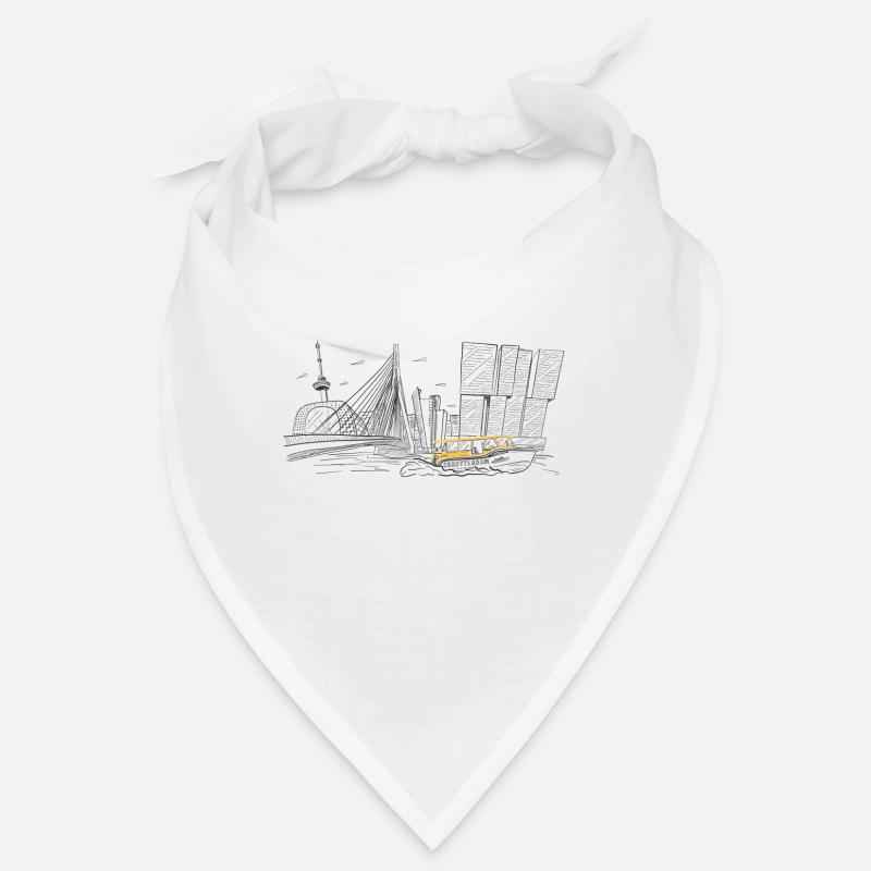 Illustration Rotterdamer Skyline Bandana