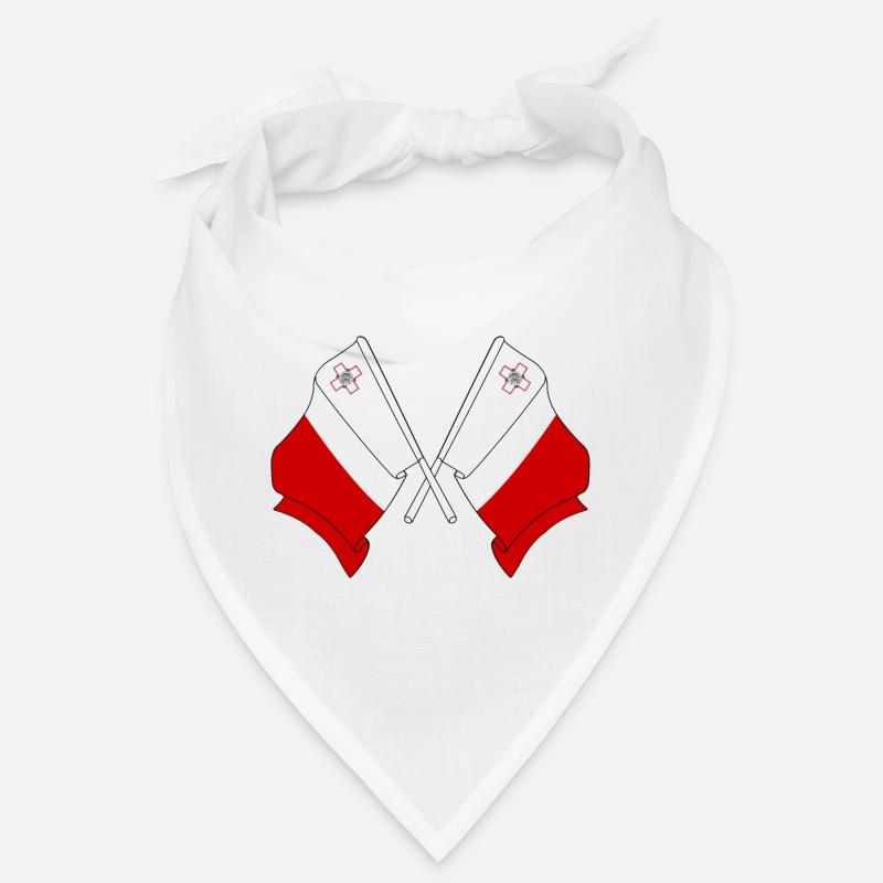 Deux drapeaux Malte Bandana