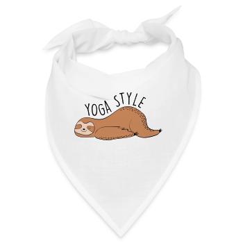 Yoga-Stil - Bandana - Weiß - Vorne
