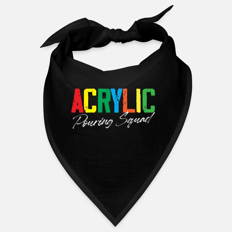 Acrylic pouring squad Bandana