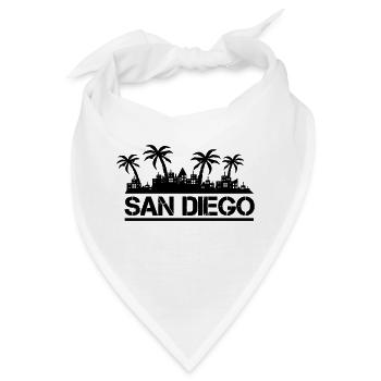 san diego - Bandana - Weiß - Vorne