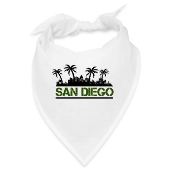 san diego - Bandana - Weiß - Vorne