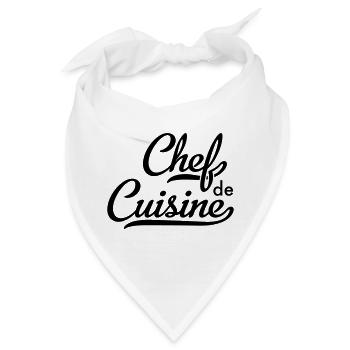 Chef de Cuisine - Bandana - Weiß - Vorne
