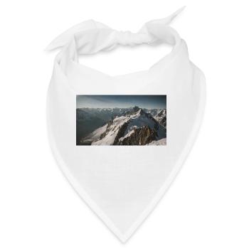 Berg - Schneebedeckte Gipfel - Bandana - Weiß - Vorne