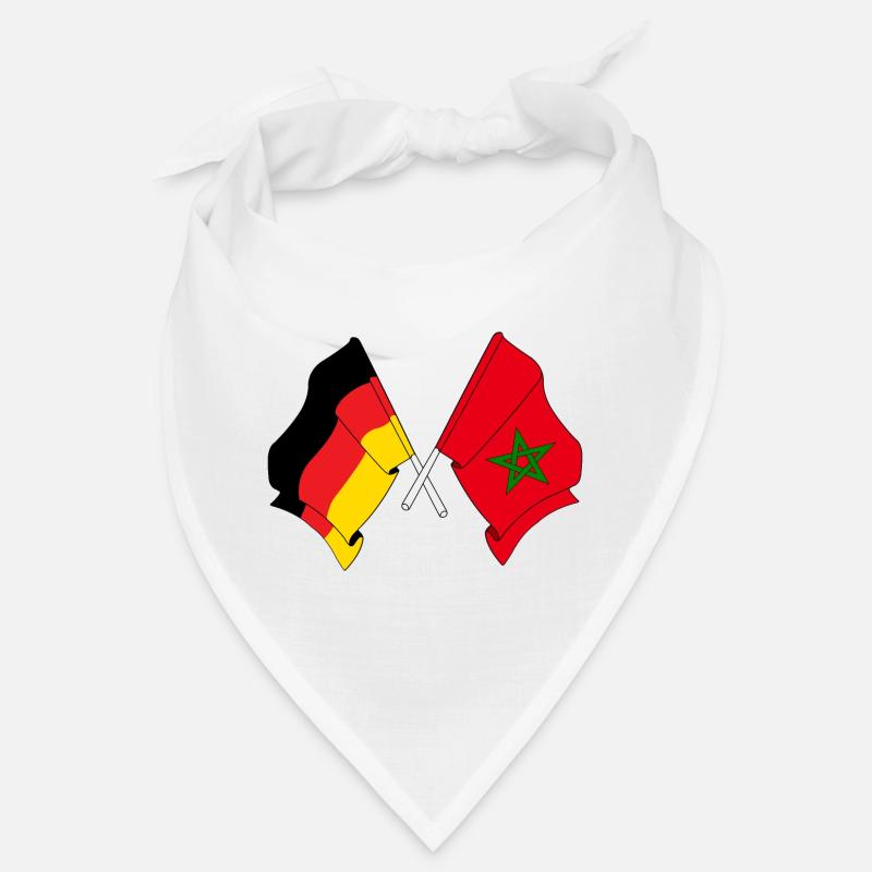 Drapeau de l’Allemagne et drapeau du Maroc Bandana