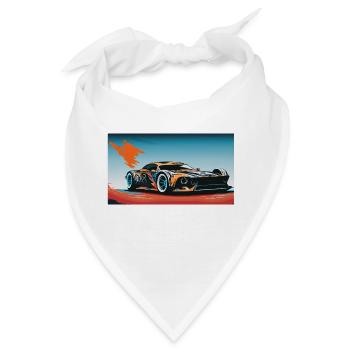 Colorful Racecar - Bandana - Weiß - Vorne