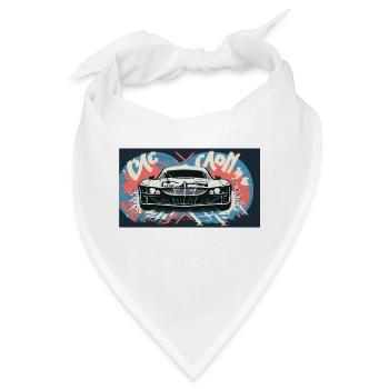 Headlights of a Racecar - Bandana - Weiß - Vorne