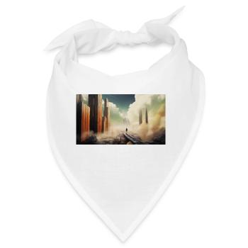 Skyline from heaven - Bandana - Weiß - Vorne