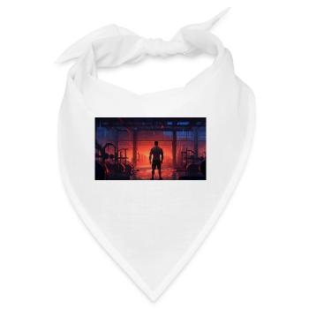 A Guy in the Gym - Bandana - Weiß - Vorne