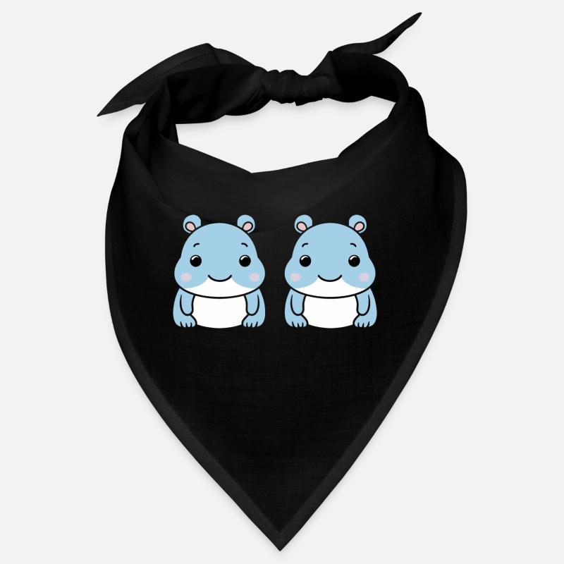 Liebe kleine Nilpferde Bandana
