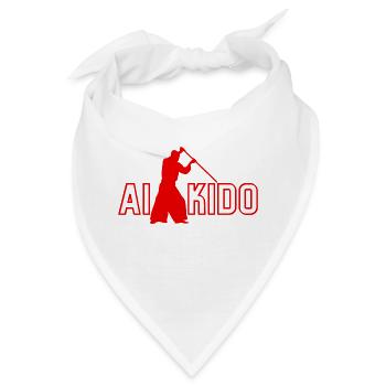 Aikido - Aikido Geschenkidee - Bandana - Weiß - Vorne