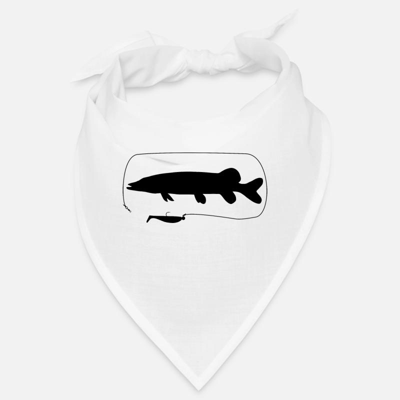 Hecht mit Gummifisch Bandana