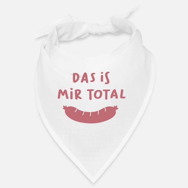 Wurst Bürohumor egal coole Quotes Sprüche Metzger Bandana