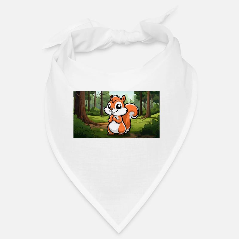 Cute Squirrel in a Forest Bandana