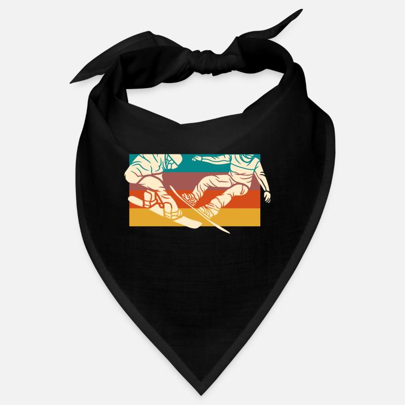 Vintage Snowboard - Retro Snowboard Geschenkidee Bandana