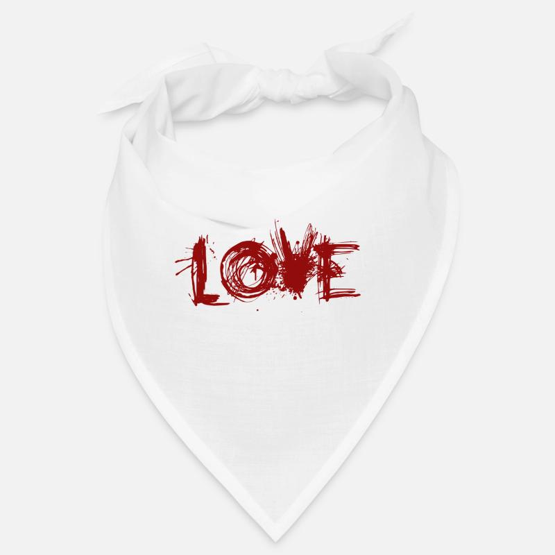 LOVE yes - white background Bandana