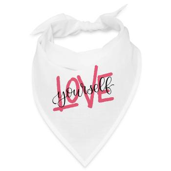 LOVE yourself - Bandana - Weiß - Vorne