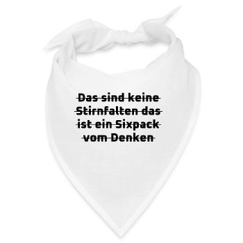 witzige sprüche - Bandana - Weiß - Vorne