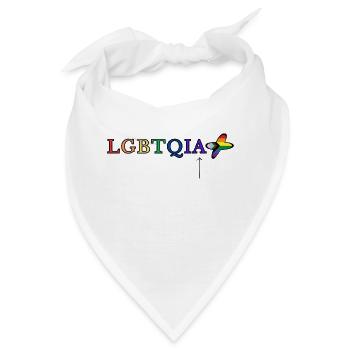 LGBTQIA+ - Bandana - Weiß - Vorne