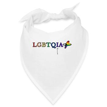 LGBTQIA+ - Bandana - Weiß - Vorne