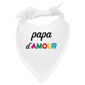 Love Daddy - Vatertag - Bandana - Weiß - Vorne