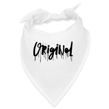 original,kult, Schrift - Bandana - Weiß - Vorne