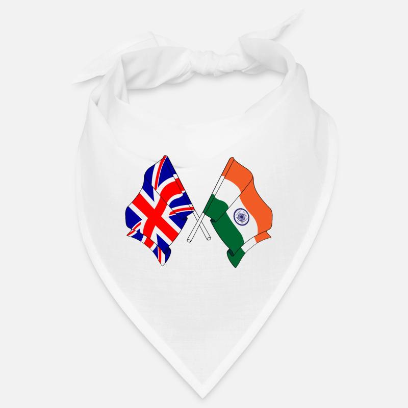 Drapeau de l’Angleterre et drapeau de l’Inde Bandana