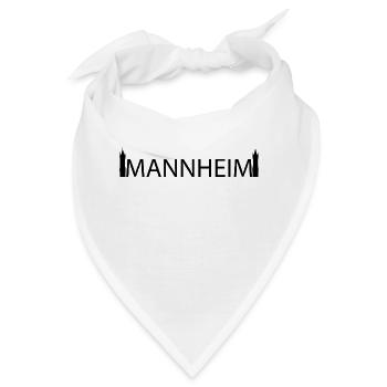 Mannheim Monnem Mannheimat - Bandana - Weiß - Vorne