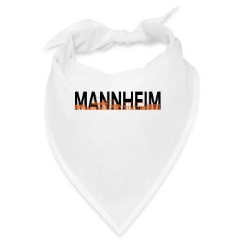 Mannheim Monnem Mannheimat - Bandana - Weiß - Vorne