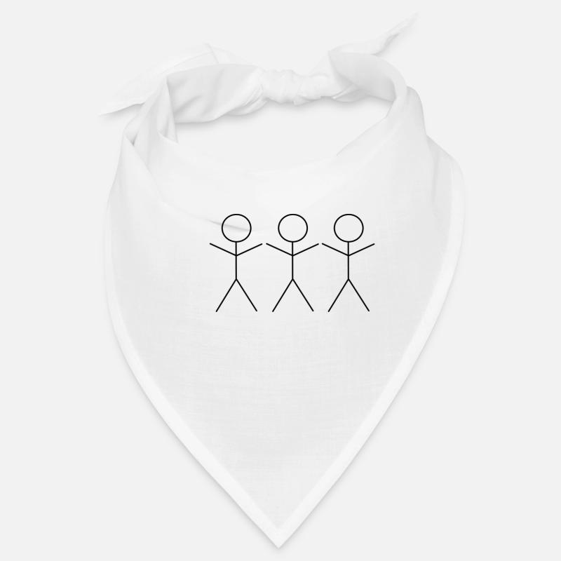 3 Strichmännchen Bandana