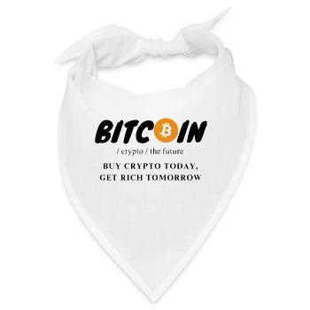 Krypto Bitcoin The Future - Bandana - Weiß - Vorne