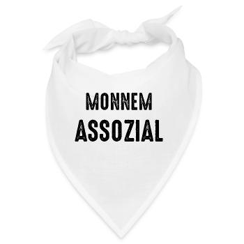 Mannheim Monnem Mannheimat - Bandana - Weiß - Vorne