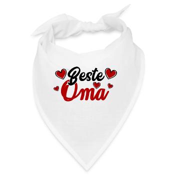 beste oma - Bandana - Weiß - Vorne