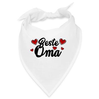 beste oma - Bandana - Weiß - Vorne
