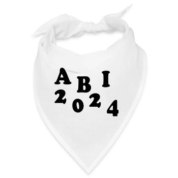 Abi 2024 - Bandana - Weiß - Vorne