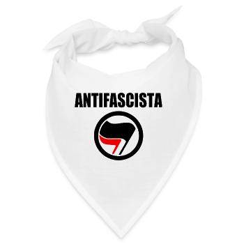 antifascista - Bandana - Weiß - Vorne