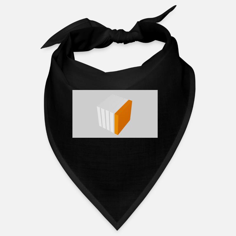 Splitting cube orange Bandana