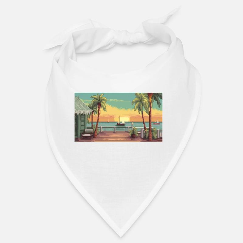 Key West, Florida - Pixelkunst Bandana