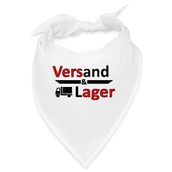 Versand und Lager - Versager-Arbeit Humor Vers.1 - Bandana - Weiß - Vorne