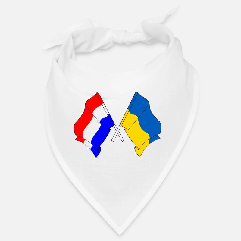 Drapeau des Pays-Bas et drapeau de l’Ukraine Bandana