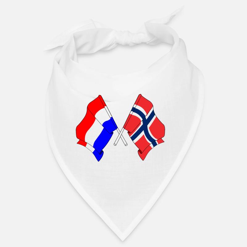 Drapeau des Pays-Bas et drapeau de la Norvège Bandana