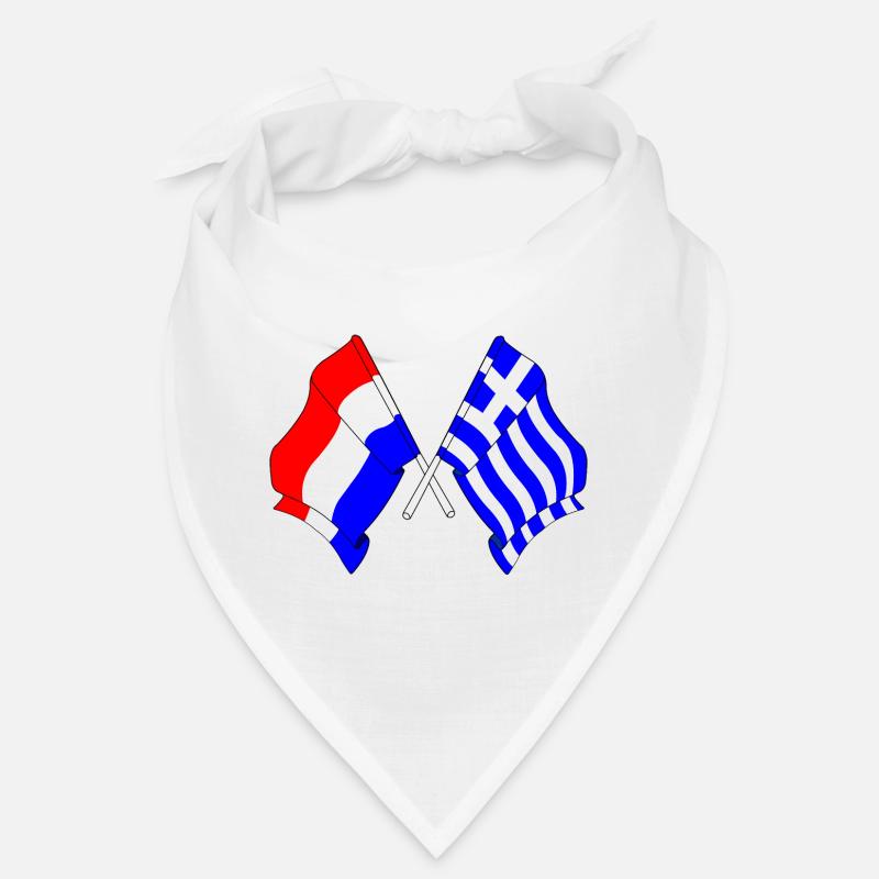 Drapeau des Pays-Bas et drapeau de la Grèce Bandana