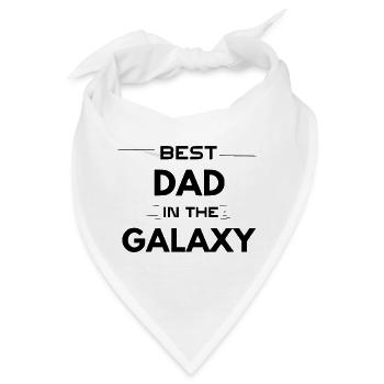 Bester Vater der Galaxis und der Welt - Bandana - Weiß - Vorne