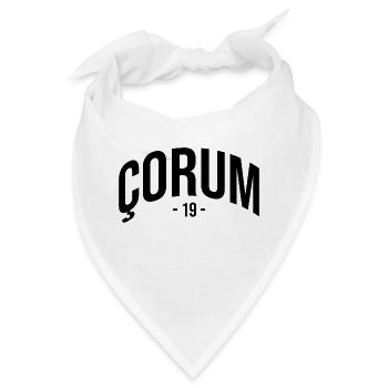 Corum 19 Türkei Turkiye TR Geschenk Urlaub Türk - Bandana - Weiß - Vorne