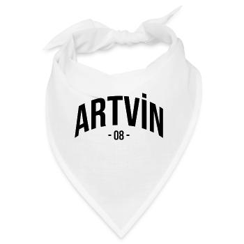 Artvin 08 Türkei Turkiye Geschenk Urlaub Türk TR - Bandana - Weiß - Vorne