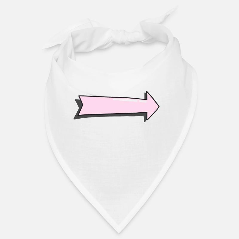 Pfeil pastell rosa mit Schatten Bandana