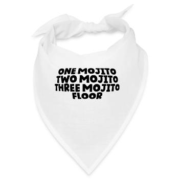 One Mojito Two Mojito Three Mojito Floor - Bandana - Weiß - Vorne
